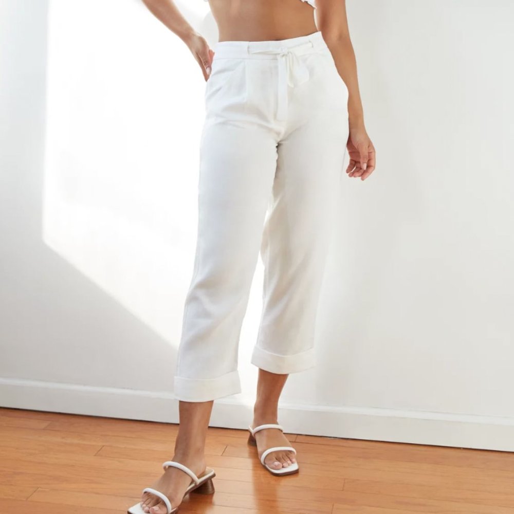 Aritzia Wilfred Linen Allant Pant